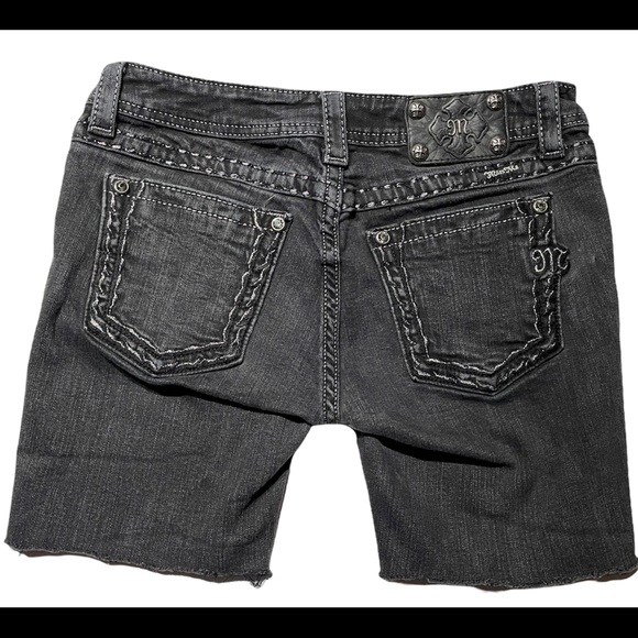 Miss Me Sz 3 Black Denim Shorts Skinny 